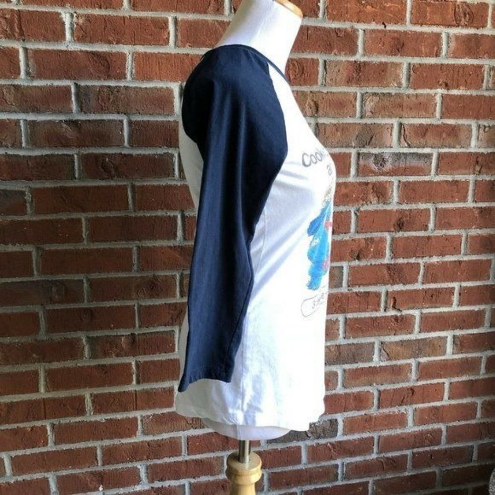 Cookie Monster & Elmo 3/4 Sleeve Ladies Cut Shirt - Size L - Picture 2 of 5